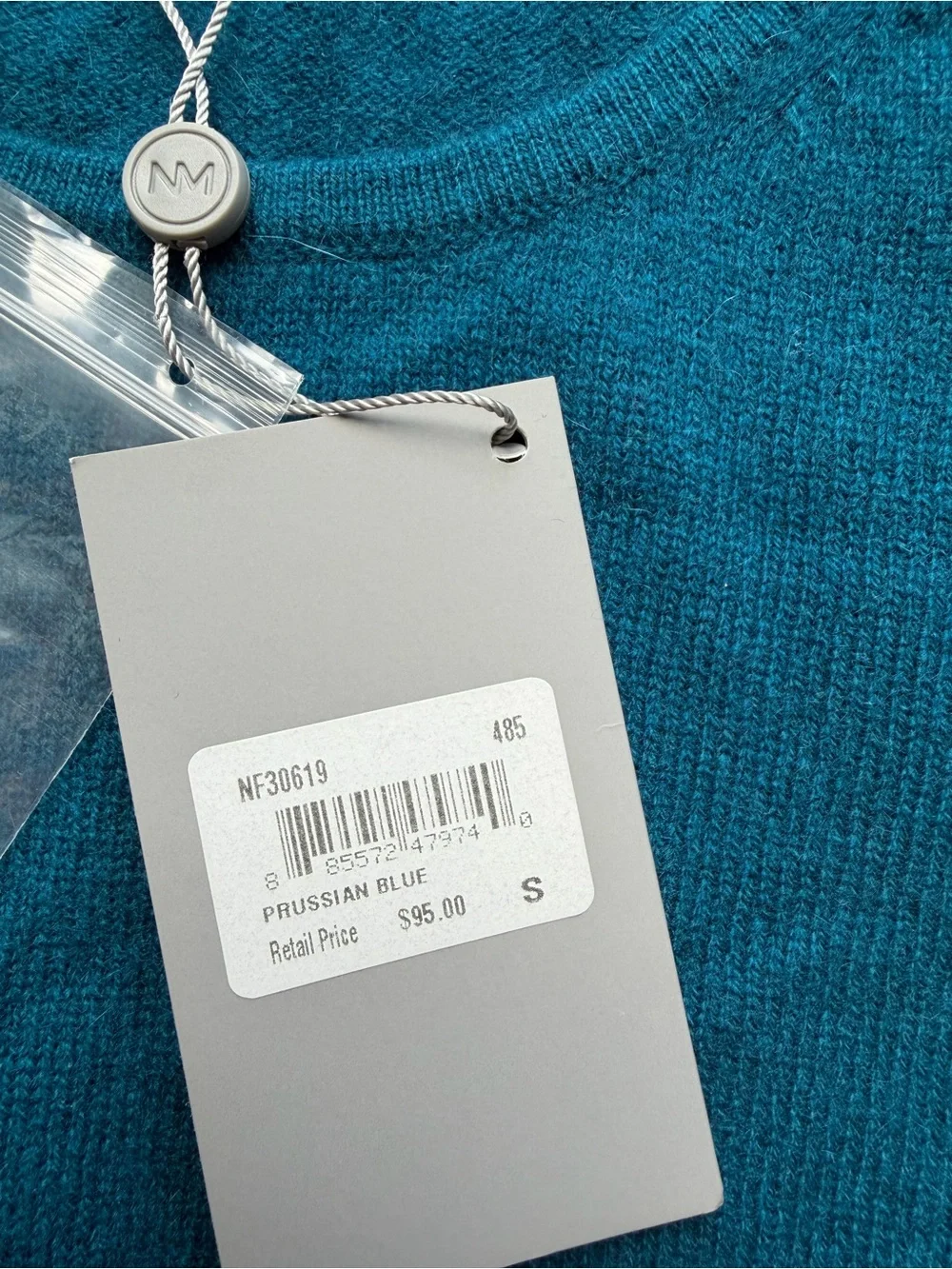 Neiman Marcus Teal Cashmere Scoop Neck Tank Top - Women's